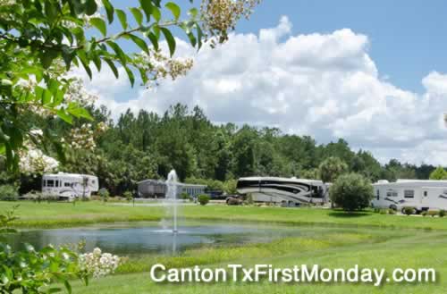 RV Parking around First Monday Trade Days and the Canton, Texas area