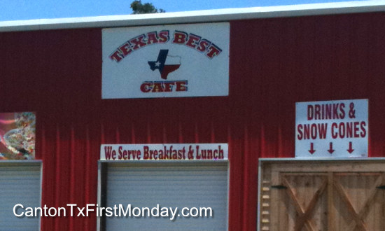 Texas Best Cafe at First Monday Trade Days in Canton, Texas