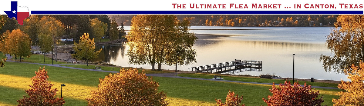 Lakes near Canton in East Texas