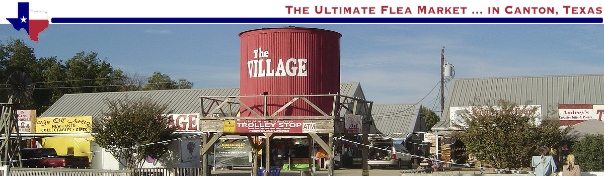 Shopping locations and pavillions at First Monday Trade Days in Canton, Texas 