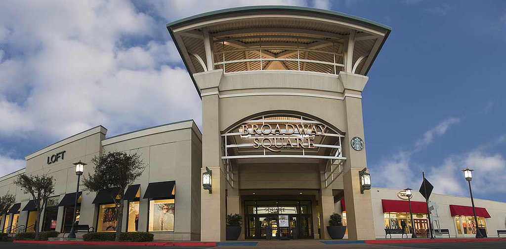 Exterior view of the Broadway Square Mall in Tyler, Texas ... a Simon Property