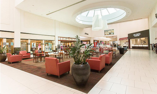 Interior view of the Broadway Square Mall in Tyler, Texas ... a Simon Property