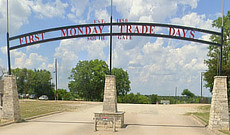 The South Gate at First Monday Trade Days in Canton Texas on Highway 64, just west of downtown