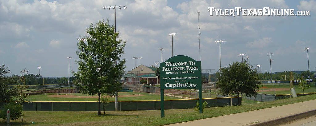 Faulkner Park Sports Complex in Tyler ... baseball, tennis, skateboarding, fishing and splashpark!