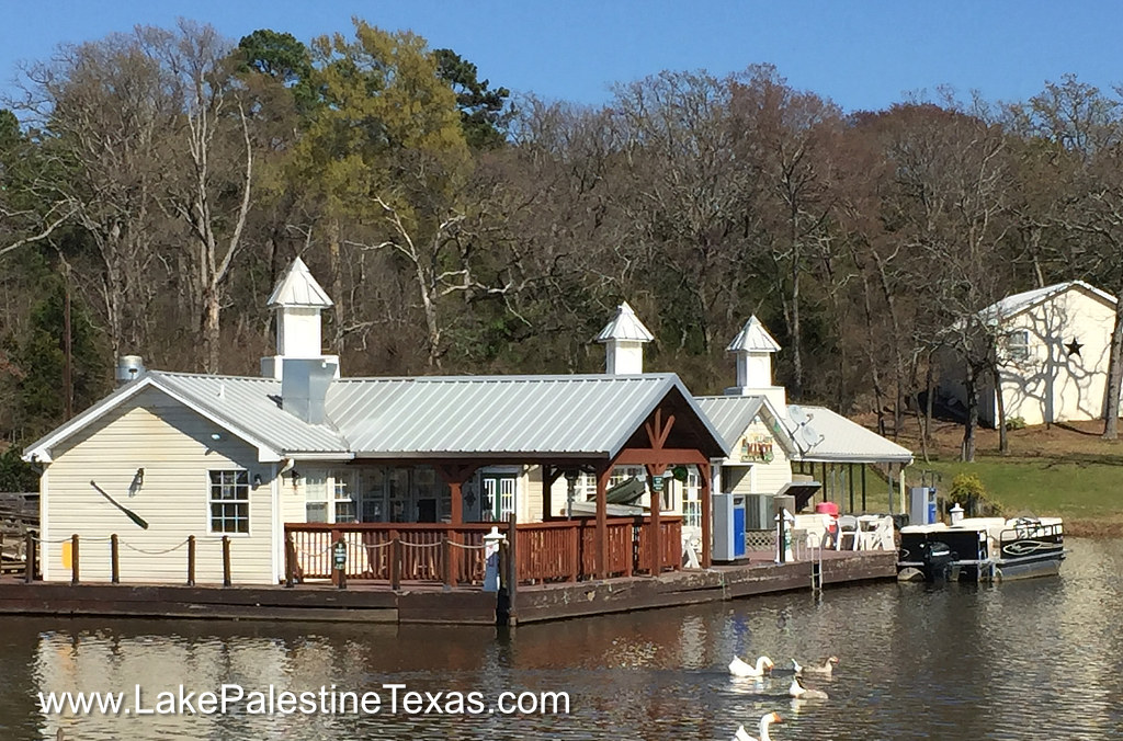 Marina on Lake Palestine ... starting point for boating, fishing, skiing and more water fun!